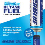 Grilling Center Lighter Assortment Floor Display - 74 Pieces Per Retail Ready Display Kit 88623 TORCH BLUE