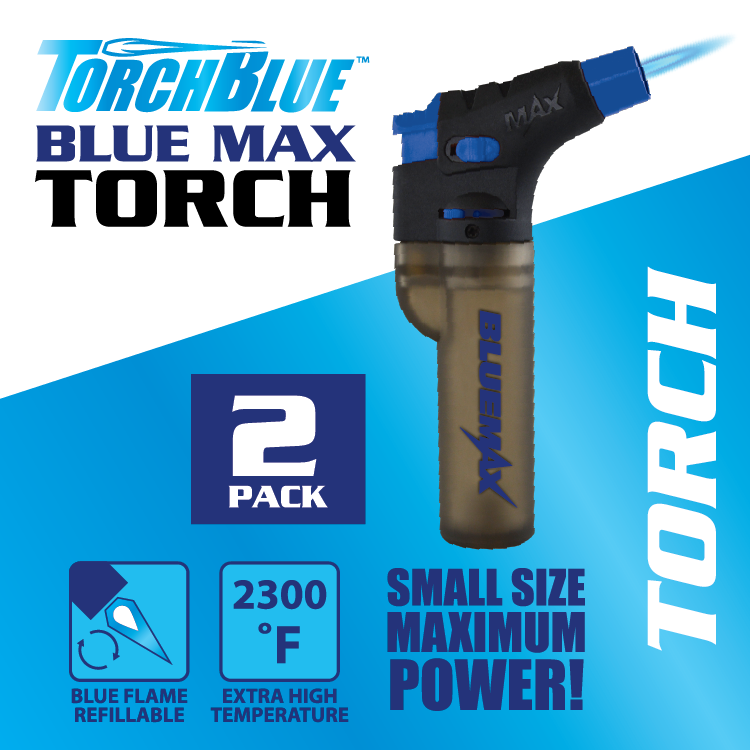 Grilling Center Lighter Assortment Floor Display - 74 Pieces Per Retail Ready Display Kit 88623 TORCH BLUE