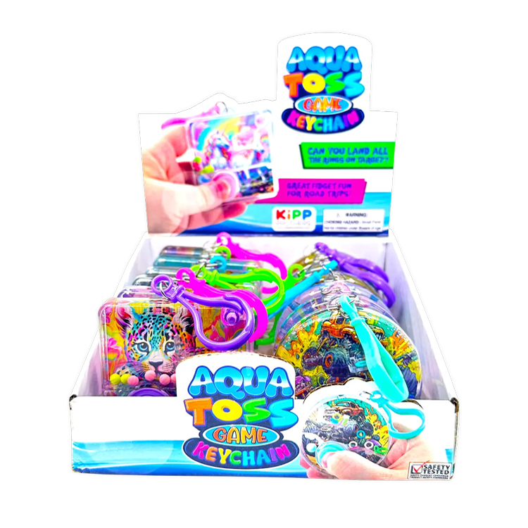 Aqua Ring Water Toss Game Keychain - 12 Pieces Per Retail Ready Display 26310 KIPP BROTHERS