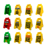 2" 3D Standing Mood Caution Sign Assortment - 12 Pieces Per Retail Ready Display 26537