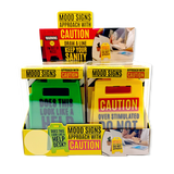 2" 3D Standing Mood Caution Sign Assortment - 12 Pieces Per Retail Ready Display 26537