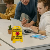 3D Standing Mood Caution Sign Assortment - 12 Pieces Per Retail Ready Display 26540