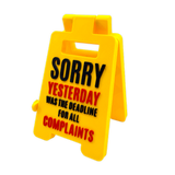 3D Standing Mood Caution Sign Assortment - 12 Pieces Per Retail Ready Display 26540