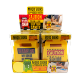 3D Standing Mood Caution Sign Assortment - 12 Pieces Per Retail Ready Display 26540