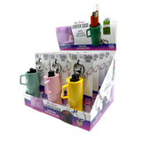 Mini vaso, estuche para encendedor, llavero - 12 piezas por exhibidor listo para venta al por menor 26557