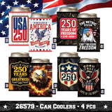 Patriotic USA 250 Floor Display - 58 Pieces Per Retail Ready Display Kit 88627