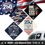 Patriotic USA 250 Floor Display - 58 Pieces Per Retail Ready Display Kit 88627