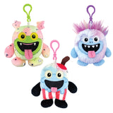 Llavero de peluche Monstruo Abrazable - 12 piezas por expositor listo para venta al por menor 26614