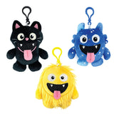 Llavero de peluche Monstruo Abrazable - 12 piezas por expositor listo para venta al por menor 26614