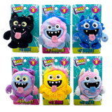 Llavero de peluche Monstruo Abrazable - 12 piezas por expositor listo para venta al por menor 26614