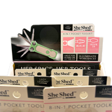 Lady Legend 8-In-1 Pocket Toolkit Multi-Tool with Lights - 6 Pieces Per Retail Ready Display 26619