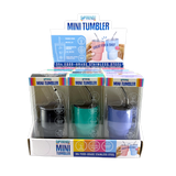 Vasos Mini Chupito de Acero Inoxidable Aislados de 2oz - 12 Piezas Por Expositor Listo para Venta al Por Menor 26626