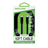 Surtido magnético de cables de carga de 3 m - 6 piezas por expositor listo para venta al por menor 88414