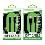 Surtido magnético de cables de carga de 3 m - 6 piezas por expositor listo para venta al por menor 88414