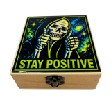 Small Wood Storage Box with Metal Latch - 6 Pieces Per Retail Ready Display 26665