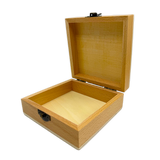 Small Wood Storage Box with Metal Latch - 6 Pieces Per Retail Ready Display 26665