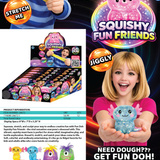 Fun Doh Squish and Squeeze Gummy Toy - 12 Pieces Per Retail Ready Display 26672