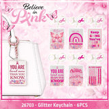 Believe in Pink Breast Cancer Awareness Hydration Impulse Assortment Floor Display - 75 Pieces Per Retail Ready Display Kit 88632