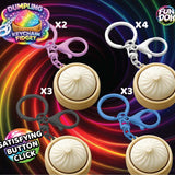 Fun Doh Dumpling Click Light-Up Keychain - 12 Pieces Per Retail Ready Display 26723
