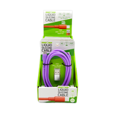 Silicone Charging Cable USB-C to USB-C 6FT with Adapter - 6 Pieces Per Retail Ready Display 26740
