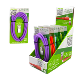 Silicone Charging Cable USB-C to USB-C 6FT with Adapter - 6 Pieces Per Retail Ready Display 26740