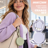 Silicone Portable Fast Charge Set - 6 Pieces Per Retail Ready Display 26780