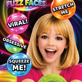 Fun Doh Fuzz Face Squishy Slow-Release Toy - 12 Pieces Per Retail Ready Display 26862
