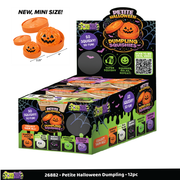 Fun Doh™ SquishZilla™ Petite Spooky Steamers Dumpling Toy - 12 Pieces Per Retail Ready Display 26882
