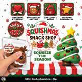 Fun Doh™ Squishmas Snack Shop Squishies - 12 Pieces Per Retail Ready Display 26892
