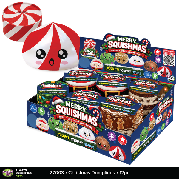 Fun Doh™ Merry Squishmas Squishy Christmas Dumplings - 12 Pieces Per Retail Ready Display 27003