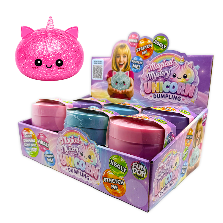 Fun Doh™ Unicorn Dumpling Squish Toy - 12 Pieces Per Retail Ready Display 27016