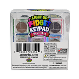 Light-Up Fidget Keypad Keyboard Keychain - 12 Pieces Per Retail Ready Display 27052