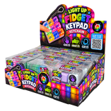 Light-Up Fidget Keypad Keyboard Keychain - 12 Pieces Per Retail Ready Display 27052