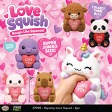 Fun Doh™ SquishZilla™ Mega Stretchy Squishy Love Squad Toy - 6 Pieces Per Retail Ready Display 27295