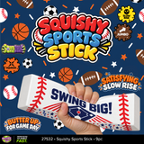 Fun Doh™ SquishZilla™ Slow Rise Jumbo Sports Squishy Stick - 9 Pieces Per Retail Ready Display 27532