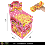 Fun Doh™ SquishZilla™ Slow Rise Jumbo Foam Valentine Butter Squishy - 9 Pieces Per Retail Ready Display 27560