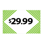 Merchandising Fixture - $29.99 Retail Tag 25 Per Pack 978550 NOVELTY INC