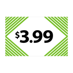 Merchandising Fixture - $3.99 Retail Tag 25 Per Pack 978350 NOVELTY INC