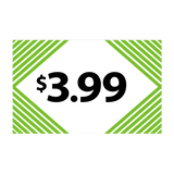 Merchandising Fixture - $3.99 Retail Tag 25 Per Pack 978350 NOVELTY INC