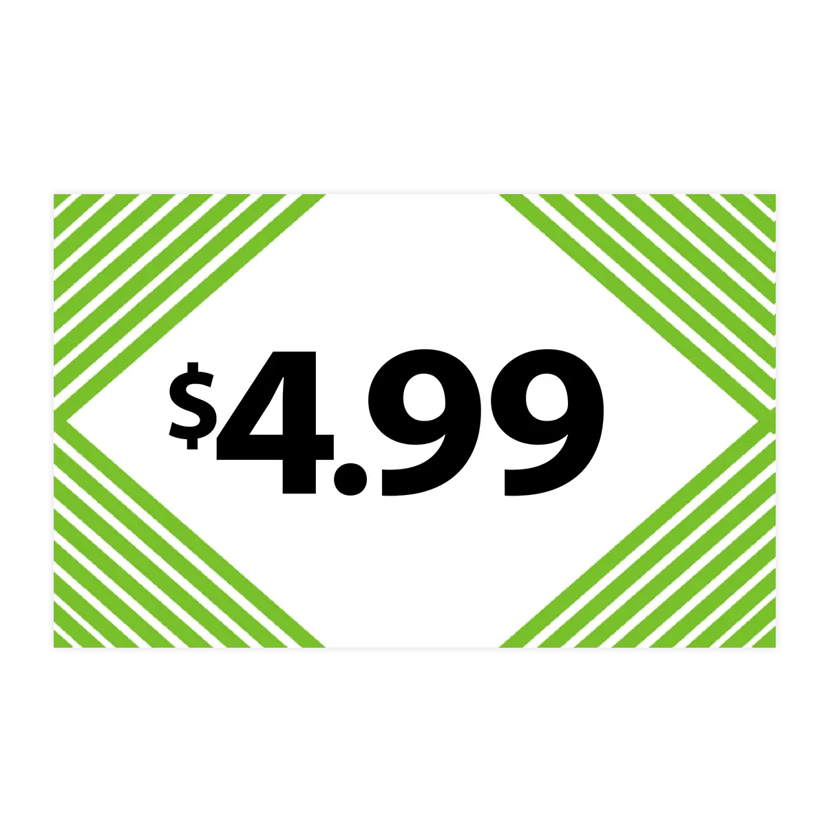 Merchandising Fixture - $4.99 Retail Tag 25 Per Pack 978360 NOVELTY INC