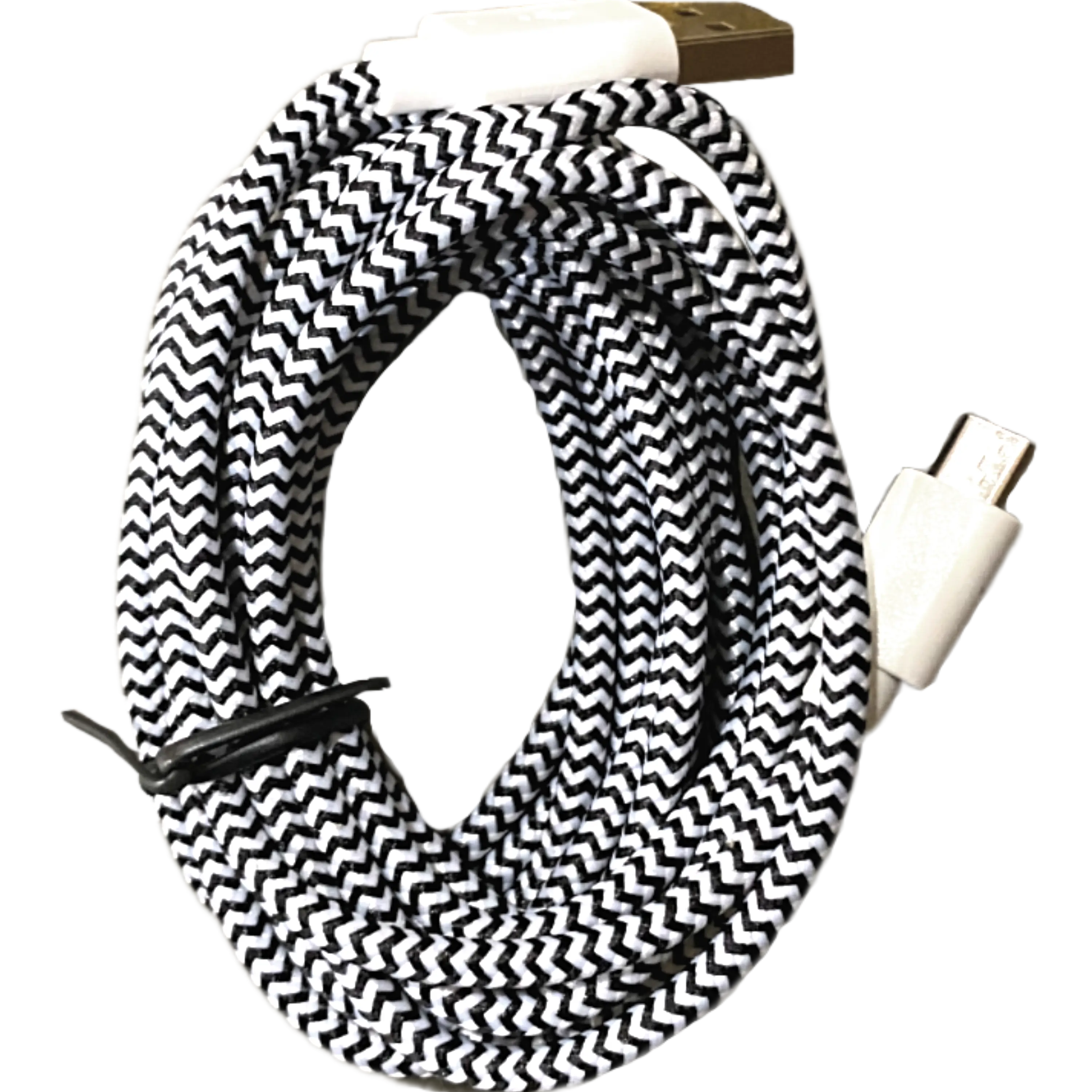 Charging Cable Cloth USB to Micro USB 9FT - 6 Pieces Per Pack 40081 GADGET GEAR