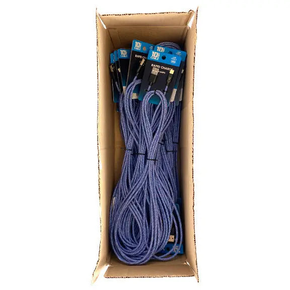Charging Cable USB to USB-C 10FT 2 Amp - 18 Pieces Per Pack 40290 GADGET GEAR