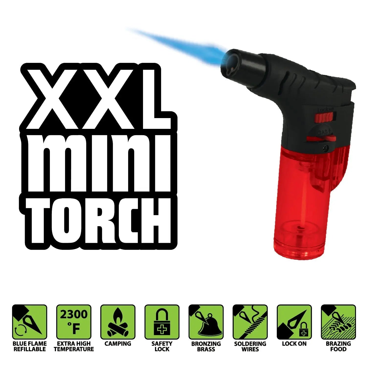 XXL Thin Torch Lighter - 9 Pieces Per Retail Ready Display 40300 SMOKEZILLA