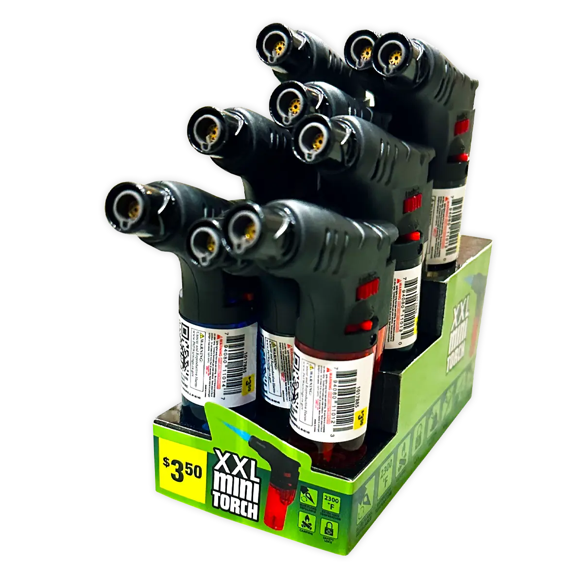 XXL Thin Torch Lighter - 9 Pieces Per Retail Ready Display 40300 SMOKEZILLA