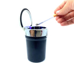 Glow In The Dark Printed Lid Butt Bucket Ashtray with LED Light - 2 Per Retail Ready Wholesale Display 40308 SMOKEZILLA
