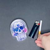 Glass Ashtray in Skull Shaped Design - 4 Per Retail Ready Display 40319 SMOKEZILLA