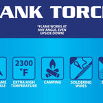 Large Tank XXL Torch Lighter - 14 Pieces Per Retail Ready Display 40322 TORCH BLUE