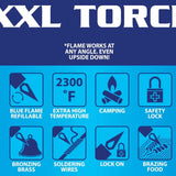 XXL Torch Lighter - 13 Pieces Per Retail Ready Display 40323 TORCH BLUE