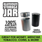 Smell Proof Metal Storage Jar - 4 Pieces Per Retail Ready Display 41406 SMOKEZILLA