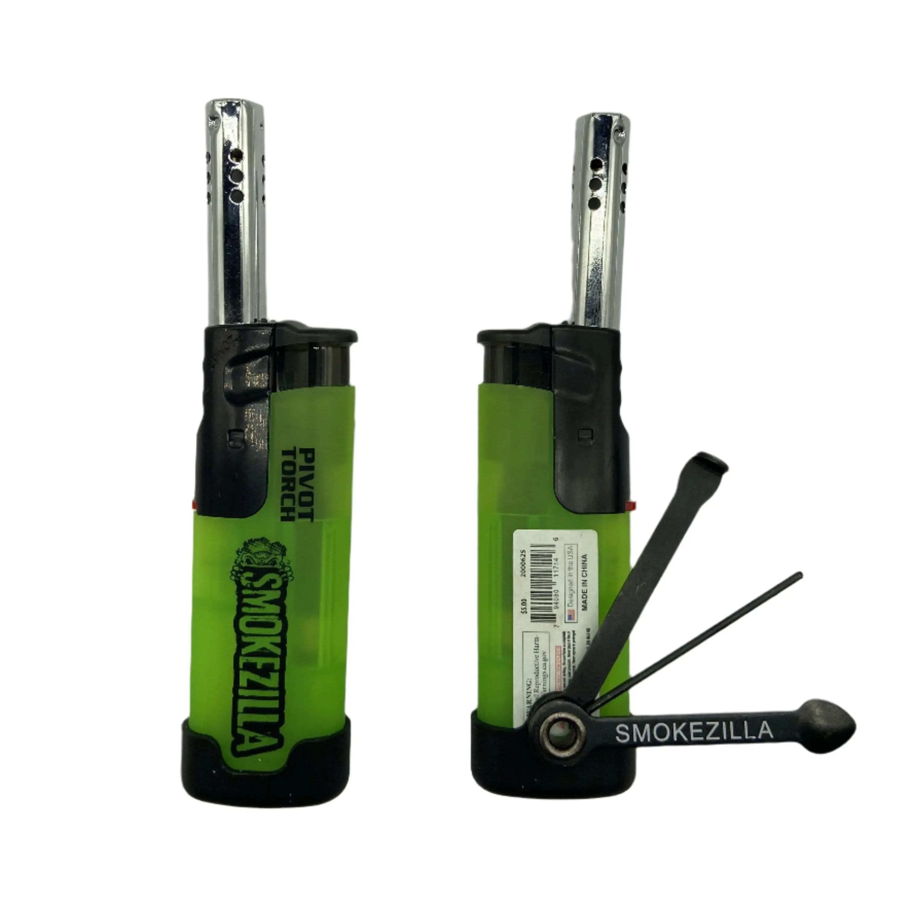 Pivot Head Torch Lighter with Tools- 8 Pieces Per Retail Ready Display 41429 SMOKEZILLA